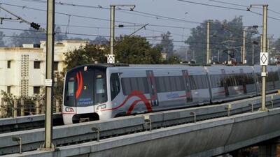 When the Airport Express Line became functional in 2013, the trains initially operated at a speed of 50 kmph. (HT Archive) When the Airport Express Line became functional in 2013, the trains initially operated at a speed of 50 kmph. (HT Archive)