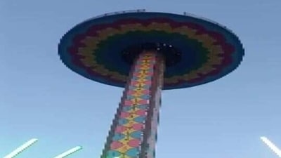 Eleven people were injured when a ride collapsed at a fair in Rajasthan's Ajmer district on Tuesday (ANI)