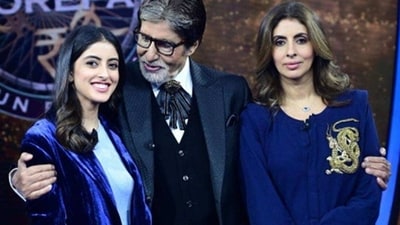 Shweta Bachchan has reacted to Navya and Amitabh Bachchan's new ad. Shweta Bachchan has reacted to Navya and Amitabh Bachchan's new ad.