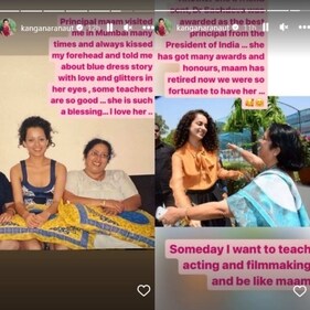 Kangana also gave fans a glimpse of her college days. Kangana also gave fans a glimpse of her college days.