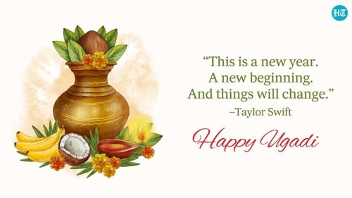 Ugadi is the start of a new year. Ugadi is the start of a new year.