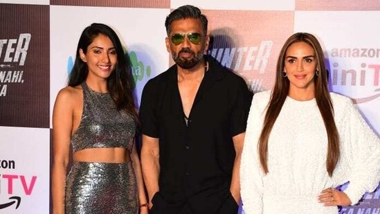 Suniel Shetty plays Assistant Commissioner of Police Officer Vikram Chauhan in Hunter Tootega Nahi Todega. Esha Deol and Teena Singh play pivotal roles in the series. (Varinder Chawla)