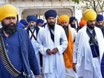 Amritpal Singh and four of his men went to the gurdwara at around 1pm on Saturday when the cops were chasing them. 