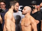 UFC lightweight champion Islam Makhachev successfully defended his title against featherweight champion Alexander Volkanovski at UFC 284 UFC lightweight champion Islam Makhachev successfully defended his title against featherweight champion Alexander Volkanovski at UFC 284