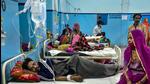 Patients await treatment amid a strike of resident doctors, in Bikaner. (PTI)