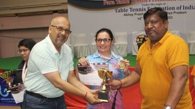 The glittering prize distribution ceremony was attended by Table Tennis Federation of India (TTFI) Secretary General Mr Kamlesh Mehta The glittering prize distribution ceremony was attended by Table Tennis Federation of India (TTFI) Secretary General Mr Kamlesh Mehta