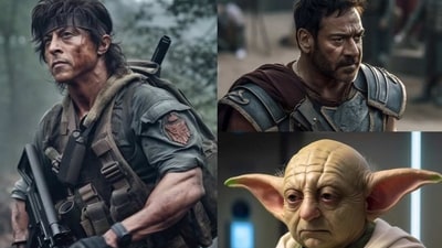 Classic Hollywood character like John Rambo, Maximus Decimus Meridius and Yoda were re-created by AI with Bollywood actors. Classic Hollywood character like John Rambo, Maximus Decimus Meridius and Yoda were re-created by AI with Bollywood actors.