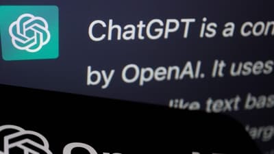 The logo of OpenAI is displayed near a response by its AI chatbot ChatGPT on its website. (REUTERS)
