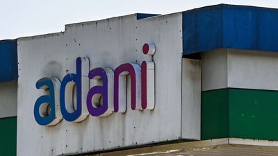 Signage of Adani Group at company's gas station in Ahmedabad. (Bloomberg)