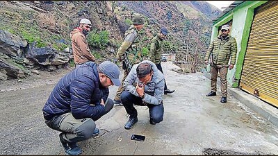 In February’s first week, at least 22 houses were emptied out and 300 people moved from Doda’s Nai Basti after cracks spread across several structures, leading to the collapse of at least three. A Geological Survey of India (GSI) report has attributed land subsidence at Doda’s Nai Basti village to a multitude of factors. (ANI File Photo) In February’s first week, at least 22 houses were emptied out and 300 people moved from Doda’s Nai Basti after cracks spread across several structures, leading to the collapse of at least three. A Geological Survey of India (GSI) report has attributed land subsidence at Doda’s Nai Basti village to a multitude of factors. (ANI File Photo)