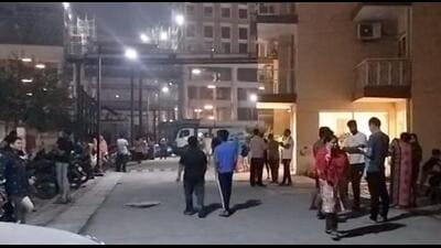 It was nice to see neighbours, who otherwise scorned at one another, looking amiable as they waited together in the cold night for a good 45 minutes. I was shivering and wishing I was back in the flat, but the tremors seemed to have brought a togetherness and we all felt it was safer down. (PTI) It was nice to see neighbours, who otherwise scorned at one another, looking amiable as they waited together in the cold night for a good 45 minutes. I was shivering and wishing I was back in the flat, but the tremors seemed to have brought a togetherness and we all felt it was safer down. (PTI)