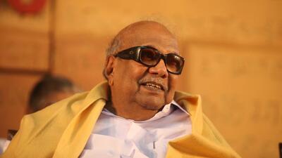 On June 3 the Dravida Munnetra Kazhagam will launch its year-long celebrations of former chief minister M Karunandhi’s birth centenary. (Mint Archive) On June 3 the Dravida Munnetra Kazhagam will launch its year-long celebrations of former chief minister M Karunandhi’s birth centenary. (Mint Archive)