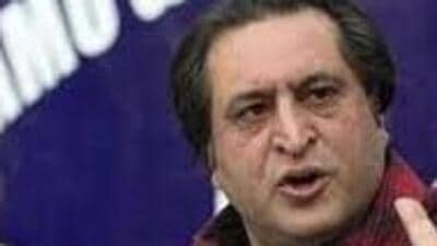 People’s Conference chairman Sajjad Lone lambasted the UT administration for blacklisting contractors on the basis of reports submitted by agencies. (HT File Photo)