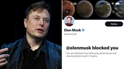 The tweet about Elon Musk blocking an account has prompted people to share various comments. (AP, Twitter/@TheTweetOfGod) The tweet about Elon Musk blocking an account has prompted people to share various comments. (AP, Twitter/@TheTweetOfGod)