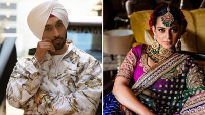 Kangana Ranaut has been tweeting about Diljit Dosanjh again. Kangana Ranaut has been tweeting about Diljit Dosanjh again.