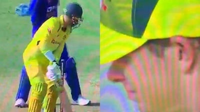 Carey was handed a stunner by Kuldeep Carey was handed a stunner by Kuldeep