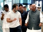 Congress President Mallikarjun Kharge and party leader Rahul Gandhi arrive at Belagavi along with party's general secretary KC Venugopal.
Congress President Mallikarjun Kharge and party leader Rahul Gandhi arrive at Belagavi along with party's general secretary KC Venugopal.