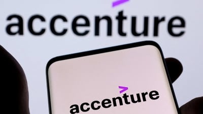 Accenture now expects annual revenue growth to be between 8% and 10% compared to the previous projection of 8% to 11% increase. (File) Accenture now expects annual revenue growth to be between 8% and 10% compared to the previous projection of 8% to 11% increase. (File)