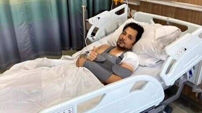 Anupam Mittal has shared a post of his shoulder injury.