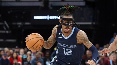 Memphis Grizzlies guard Ja Morant (12) drives to the basket. (USA TODAY Sports)