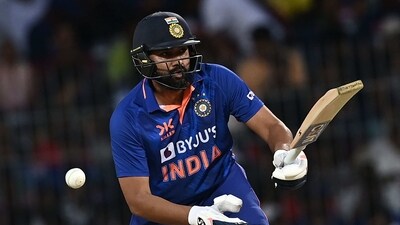 India's captain Rohit Sharma plays a shot during the third one-day international (ODI) vs Australia (AFP) India's captain Rohit Sharma plays a shot during the third one-day international (ODI) vs Australia (AFP)