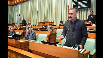 Chief minister Sukhvinder Singh Sukhu on Thursday said the Himachal Pradesh Water Cess on Hydropower Generation Act, 2023, does not violate any law and thus objections raised by neighbouring states of Punjab and Haryana hold no rational. (HT Photo) Chief minister Sukhvinder Singh Sukhu on Thursday said the Himachal Pradesh Water Cess on Hydropower Generation Act, 2023, does not violate any law and thus objections raised by neighbouring states of Punjab and Haryana hold no rational. (HT Photo)