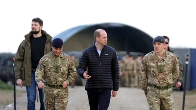 Prince William: Prince William is seen during Poland visit. (Twitter) Prince William: Prince William is seen during Poland visit. (Twitter)