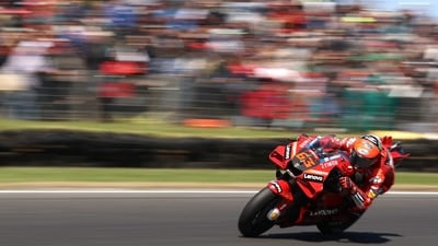 While everyone is excited as the world’s oldest established motorsport world championship is coming to India, no one is more enlivened than reigning world champion Francesco Bagnaia. (Laureus) While everyone is excited as the world’s oldest established motorsport world championship is coming to India, no one is more enlivened than reigning world champion Francesco Bagnaia. (Laureus)