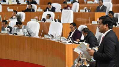 Meghalaya chief minister Conrad Sangma said the total receipts are estimated to be ₹21,781 crore, of which the revenue receipts are estimated at ₹19,414 crore and capital receipts at ₹2,366 crore (Twitter/SangmaConrad) Meghalaya chief minister Conrad Sangma said the total receipts are estimated to be ₹21,781 crore, of which the revenue receipts are estimated at ₹19,414 crore and capital receipts at ₹2,366 crore (Twitter/SangmaConrad)