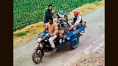 Mehatpur is the place from where the police started chasing Amritpal’s convoy on March 18. (File Photo)