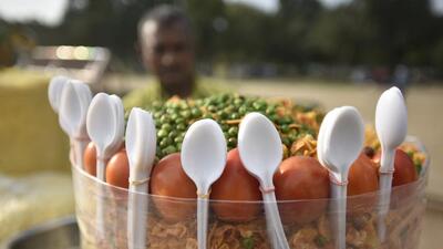 Nearly 20% of the complaints were about plastic cutlery. (File) Nearly 20% of the complaints were about plastic cutlery. (File)