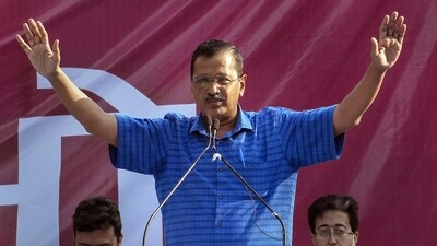 AAP convener and Delhi Chief Minister Arvind Kejriwal addresses a public meeting at Jantar Mantar, in New Delhi, Thursday. (PTI) AAP convener and Delhi Chief Minister Arvind Kejriwal addresses a public meeting at Jantar Mantar, in New Delhi, Thursday. (PTI)