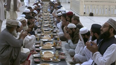 Iftar is the meal eaten by Muslims after sunset to break their fast. (AP)