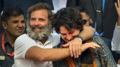 Rahul and Priyanka Gandhi Vadra in Uttar Pradesh. (File photo) Rahul and Priyanka Gandhi Vadra in Uttar Pradesh. (File photo)