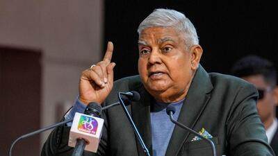Rajya Sabha Chairman Jagdeep Dhankhar (PTI)
