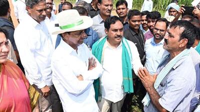 The CM had visited some of the rain-ravaged areas in Khammam, Mahabubabad, Warangal and Karimnagar districts. (HT photo) The CM had visited some of the rain-ravaged areas in Khammam, Mahabubabad, Warangal and Karimnagar districts. (HT photo)
