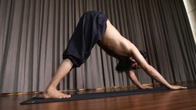 Downward-Facing Dog (Adho Mukha Svanasana): This classic yoga pose is perfect for strengthening the arms, shoulders, and core, while also stretching the hamstrings and calves. It promotes blood flow to the brain and can help reduce stress and anxiety. (Grand Master Akshar) Downward-Facing Dog (Adho Mukha Svanasana): This classic yoga pose is perfect for strengthening the arms, shoulders, and core, while also stretching the hamstrings and calves. It promotes blood flow to the brain and can help reduce stress and anxiety. (Grand Master Akshar)