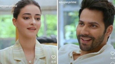 Ananya Panday and Varun Dhawan in the first glimpse of Call Me Bae. Ananya Panday and Varun Dhawan in the first glimpse of Call Me Bae.