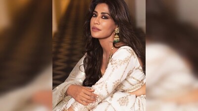 Chitrangda Singh opted for subtle smokey eyes and nude lips. She completed her look with a small silver bindi.&nbsp; (Instagram/@chitrangda)