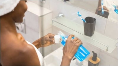 Use Mouthwash: Rinse your mouth with mouthwash after brushing and flossing. Mouthwash can help kill bacteria and freshen your breath.&nbsp; (Pexels)