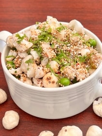 Amaranth and taro salad (Chef Vanshika Bhatia) Amaranth and taro salad (Chef Vanshika Bhatia)