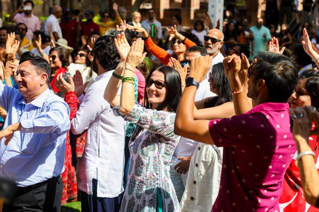 Audience members at the Sacred Spirit Festival 2023 (Mehrangarh Museum Trust and Bling Ping Motion Pictures) Audience members at the Sacred Spirit Festival 2023 (Mehrangarh Museum Trust and Bling Ping Motion Pictures)