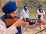 Videos recovered from a mobile phone of Tajinder Singh Gill show firearms practice by youngsters allegedly picked for Amritpal Singh's Anandpur Khalistan Fauz (AKF).