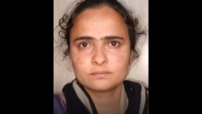 Arrested for harbouring fugitive Khalistani preacher Amritpal Singh and his aide Papalpreet Singh at her Shahbad residence in Kurukshetra district, Baljit Kaur, 30, was in touch with Papalpreet for the past two and a half years, claim investigators. (HT Photo)