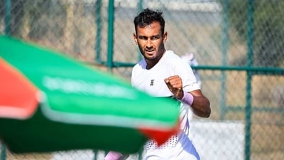 Mukund Sasikumar defeated Oliver Crawford to enter the semi-final. (Twitter) Mukund Sasikumar defeated Oliver Crawford to enter the semi-final. (Twitter)