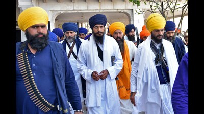 In a veiled attack on fugitive Waris Punjab De chief Amritpal Singh, Mann said that such self-proclaimed leaders of religion have nothing to do with the state and its people and just want to disturb the peace and amity. (REUTERS File Photo) In a veiled attack on fugitive Waris Punjab De chief Amritpal Singh, Mann said that such self-proclaimed leaders of religion have nothing to do with the state and its people and just want to disturb the peace and amity. (REUTERS File Photo)