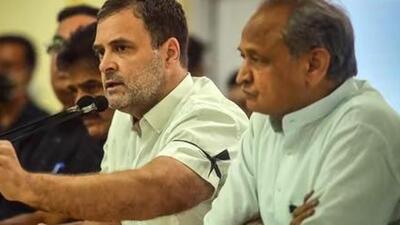 Rajasthan chief minister Ashok Gehlot (left) with Rahul Gandhi at a press conference during Bharat Jodo Yatra (File Photo) Rajasthan chief minister Ashok Gehlot (left) with Rahul Gandhi at a press conference during Bharat Jodo Yatra (File Photo)