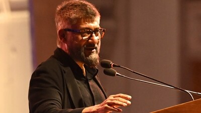 Kolkata, India - March 12, 2023: Film director Vivek Agnihotri speaks during an event 'Basanta' at Indian Museum in Kolkata, India, on Sunday, March 12, 2023. (Photo by Samir Jana/ Hindustan Times) (Hindustan Times) Kolkata, India - March 12, 2023: Film director Vivek Agnihotri speaks during an event 'Basanta' at Indian Museum in Kolkata, India, on Sunday, March 12, 2023. (Photo by Samir Jana/ Hindustan Times) (Hindustan Times)