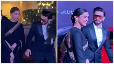 Deepika Padukone and Ranveer Singh attended an event together on Thursday. Deepika Padukone and Ranveer Singh attended an event together on Thursday.