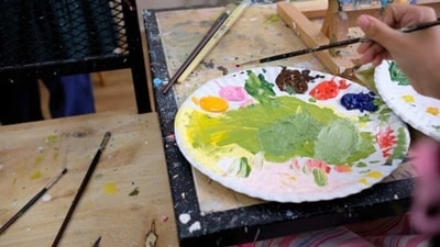 Practice regularly: Like any skill, painting with gouache takes practice. Dedicate regular time to practicing and experimenting with the medium. Try to challenge yourself with new subjects, techniques, and color combinations. (Unsplash) Practice regularly: Like any skill, painting with gouache takes practice. Dedicate regular time to practicing and experimenting with the medium. Try to challenge yourself with new subjects, techniques, and color combinations. (Unsplash)